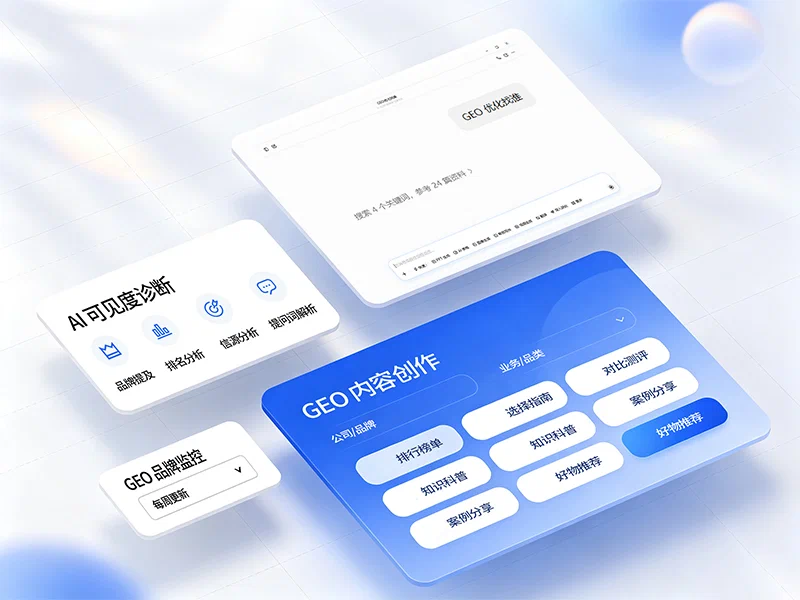 AI搜索可见度诊断仪表盘